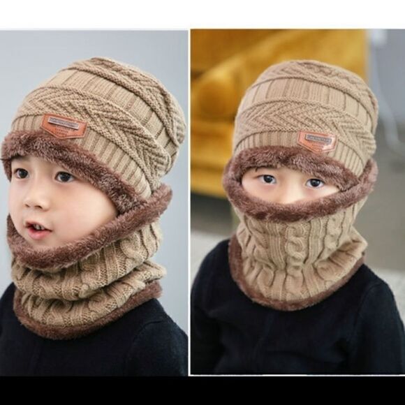 Kids 2-Pieces Winter Beanie Hat Scarf Set Brand New - Picture 14 of 16